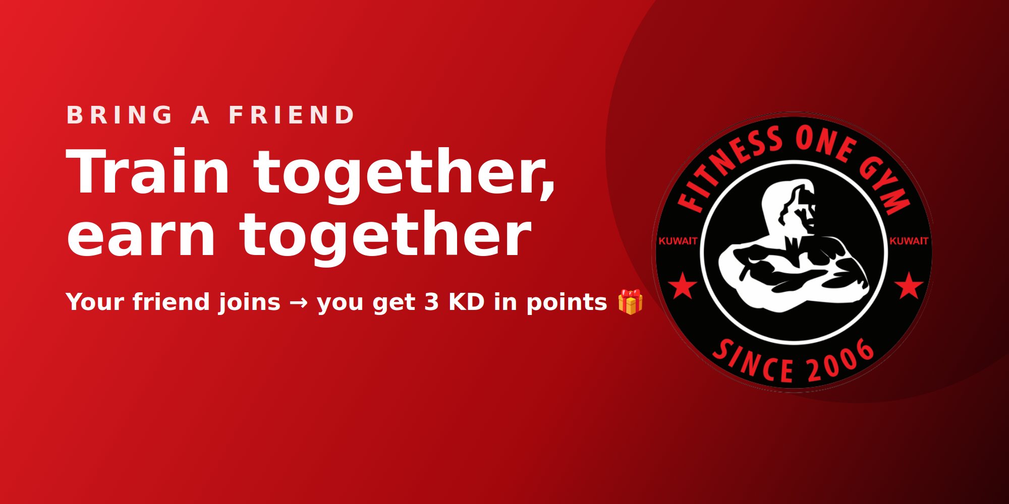 Bring a friend — get 3 KD in points